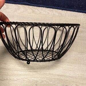 Elegant Black Wire Basket